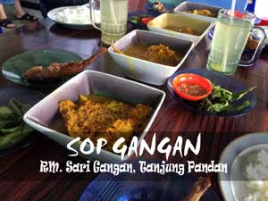 Sop Gangan - RM Sari Gangan - Kuliner Belitung - Yopie Pangkey