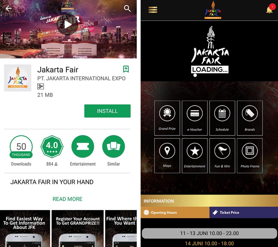 Aplikasi Android Jakarta Fair - yopie pangkey